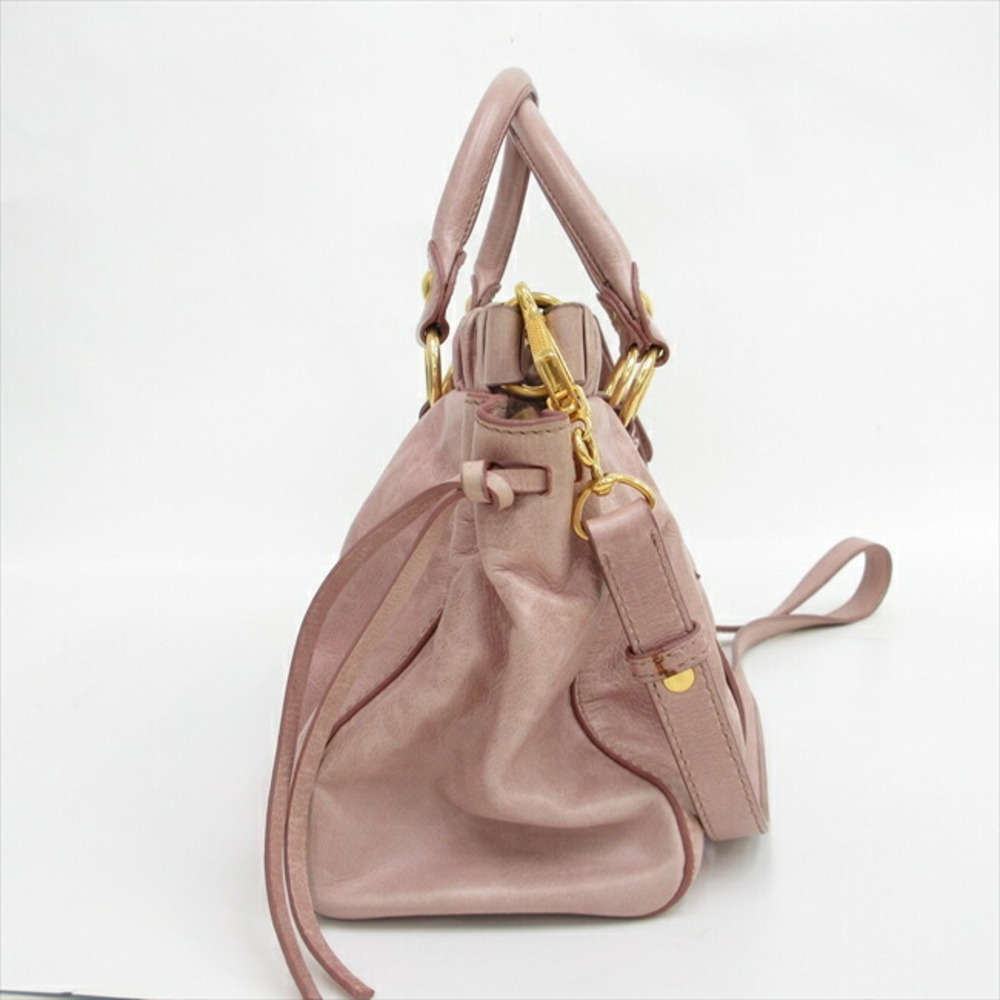 バッグ MIU MIU Archive 2way Leather bag Pink Miu Miu Pink 2way Leather Bag - Gem